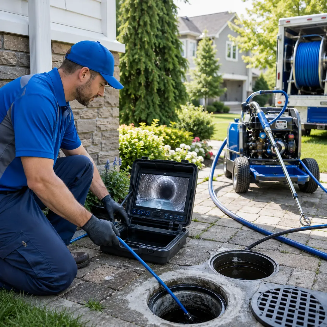 Outdoor drain cleaning professionals serving Newman, CA