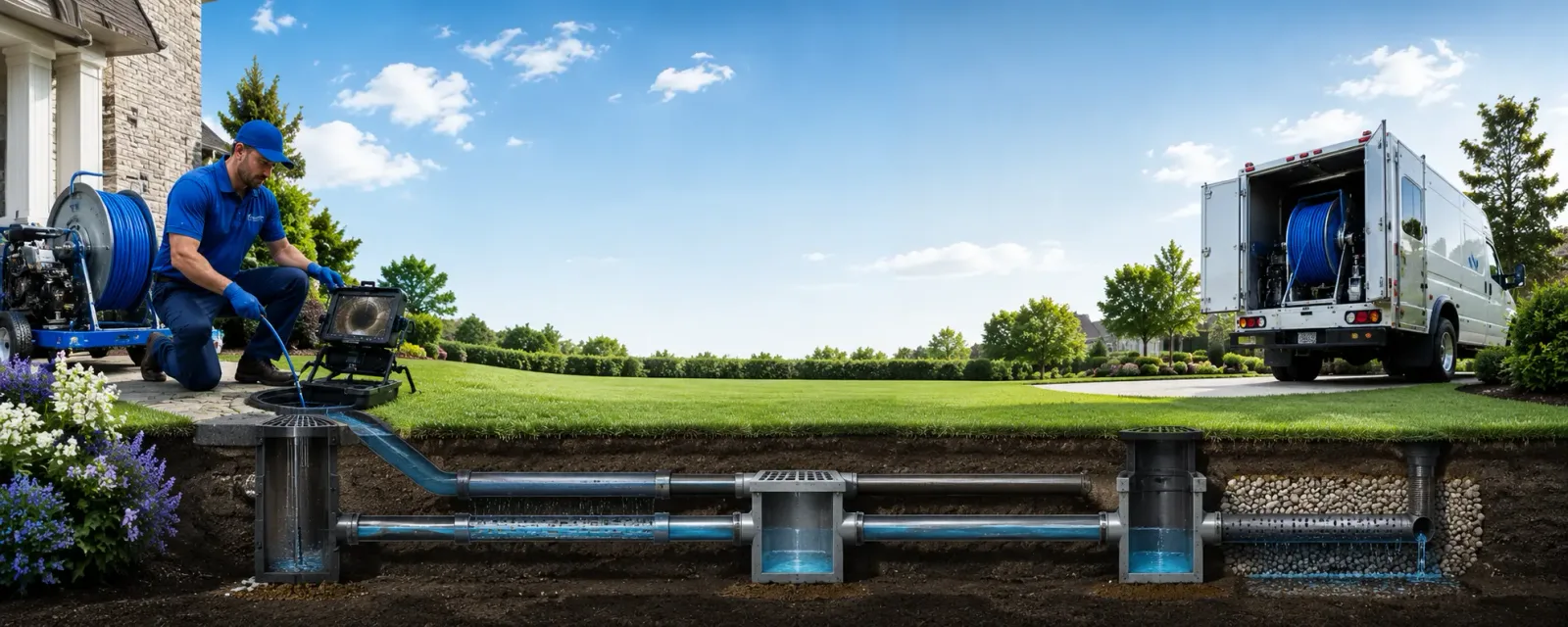 Outdoor drain cleaning information for Newman, CA